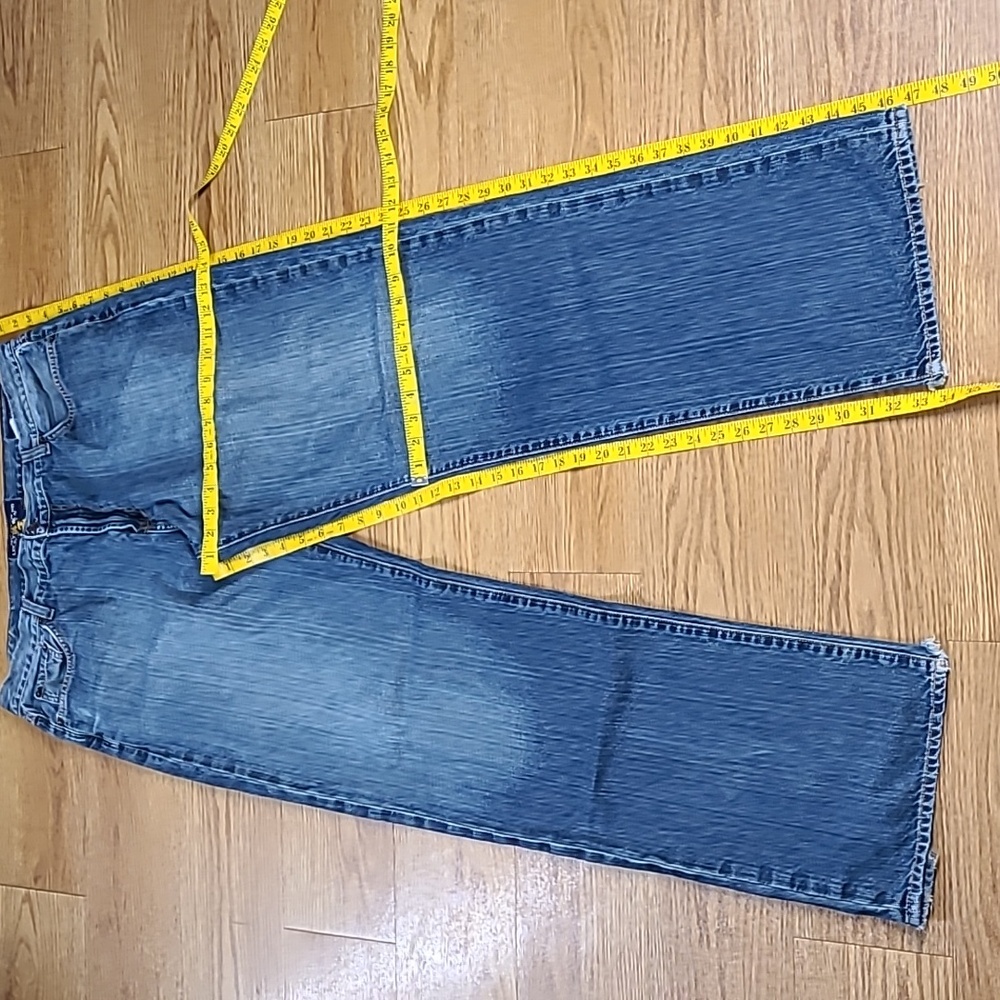 VINTAGE LUCKY BRAND 2001 MENS 181 JEAN 38x34 PRE-OWNED WIDE LEG BLUE JEANS